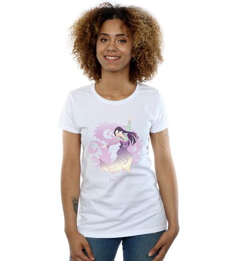 Disney - T-shirt MULAN DRAGON FIGHT - Femme (Blanc) - UTBI16036