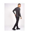 Crosshatch Mens Lempton Knitted Marl Sweater (Charcoal)