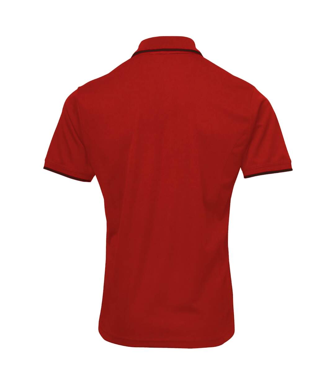 Premier Mens Contrast Coolchecker Polo Shirt (Red/Black) - UTRW5520-2