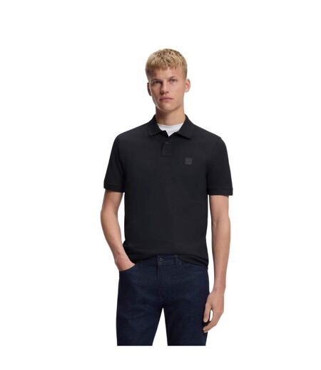 Mens Passenger Box Logo Polo Shirt Dark Blue Boss