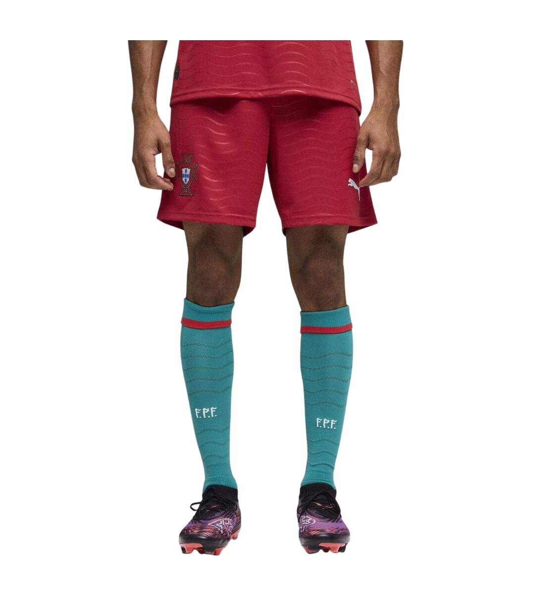 Mens World Cup 2026 Portugal Home Shorts Red Green Puma-4