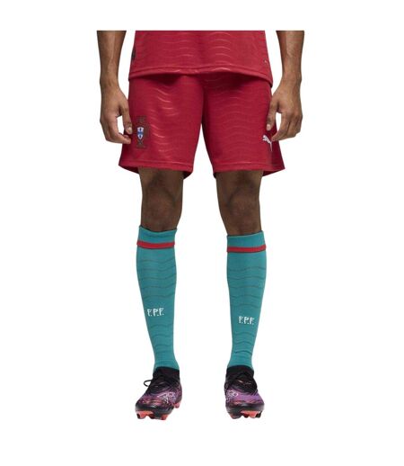 Mens World Cup 2026 Portugal Home Shorts Red Green Puma