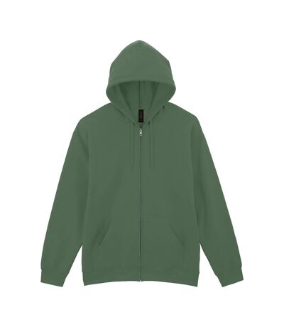Veste À Capuche Softstyle Homme Vert Kaki Gildan