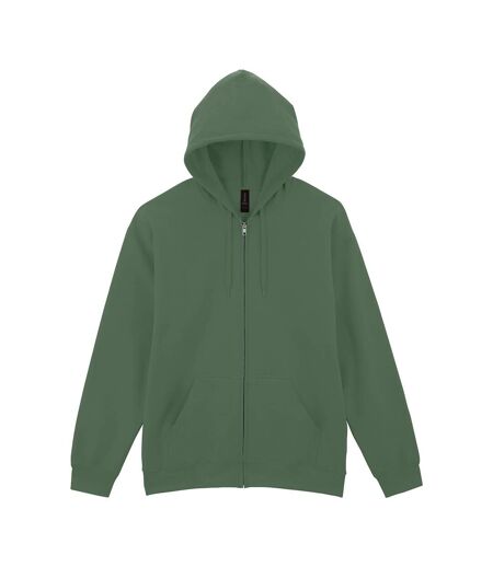 Veste À Capuche Softstyle Homme Vert Kaki Gildan