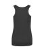 Womens/ladies Moisture Wicking Girlie Tank Top Charcoal AWDis Cool-2