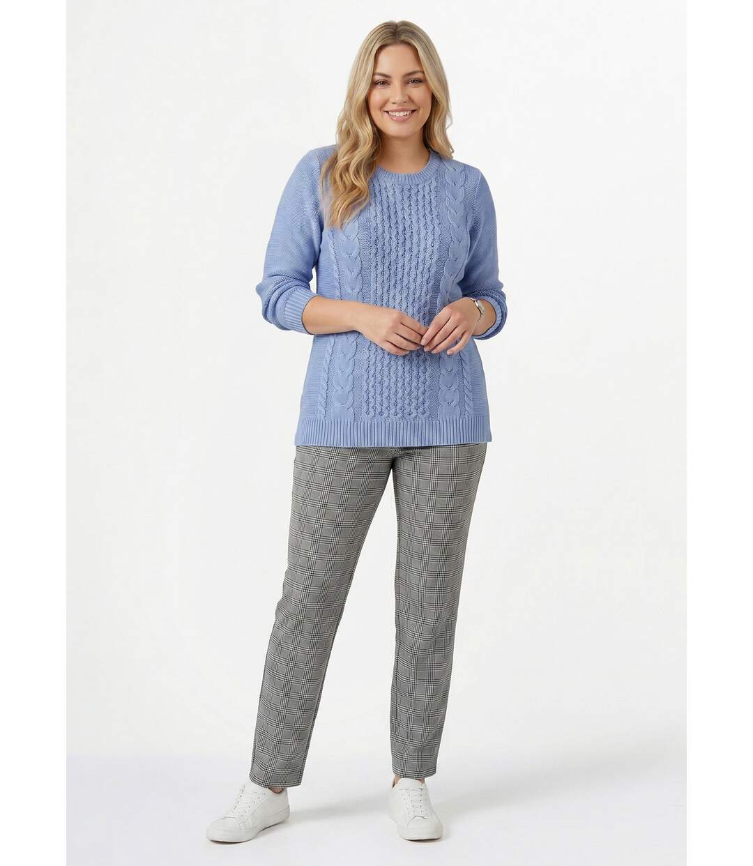 Pull-tunique jersey envers et torsades-3