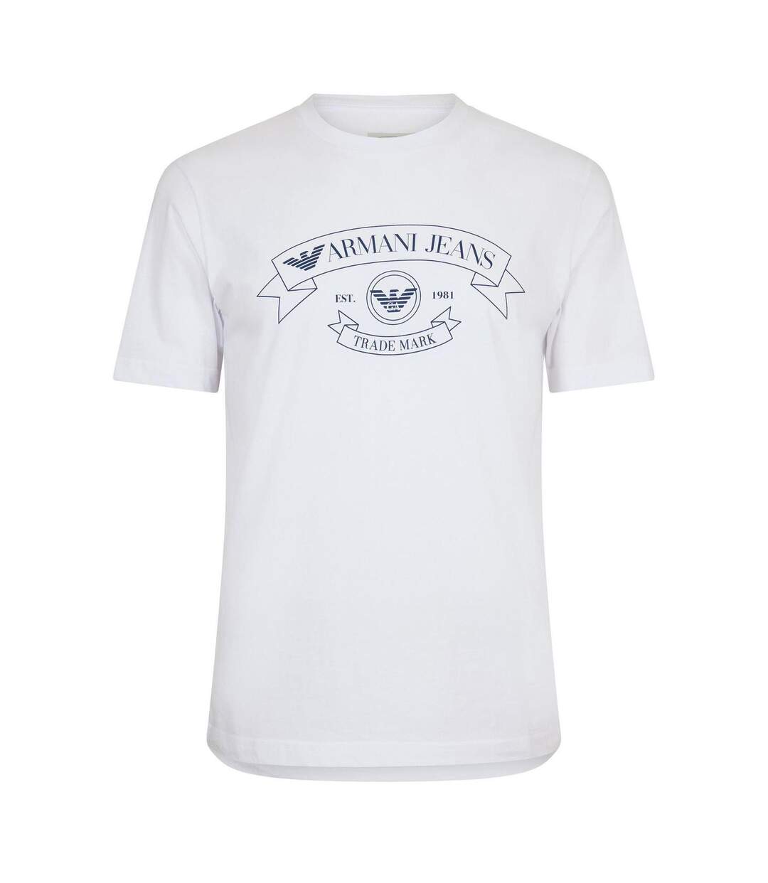 Mens Eagle Crest Regular T-shirt White Emporio Armani EA7-1