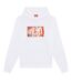 Sweat À Capuche Motif/style Déchiré Homme Blanc Diesel-2