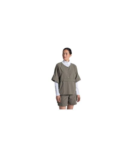 Chemisier Manches Courtes Medina Femme Vert Kaki Craghoppers