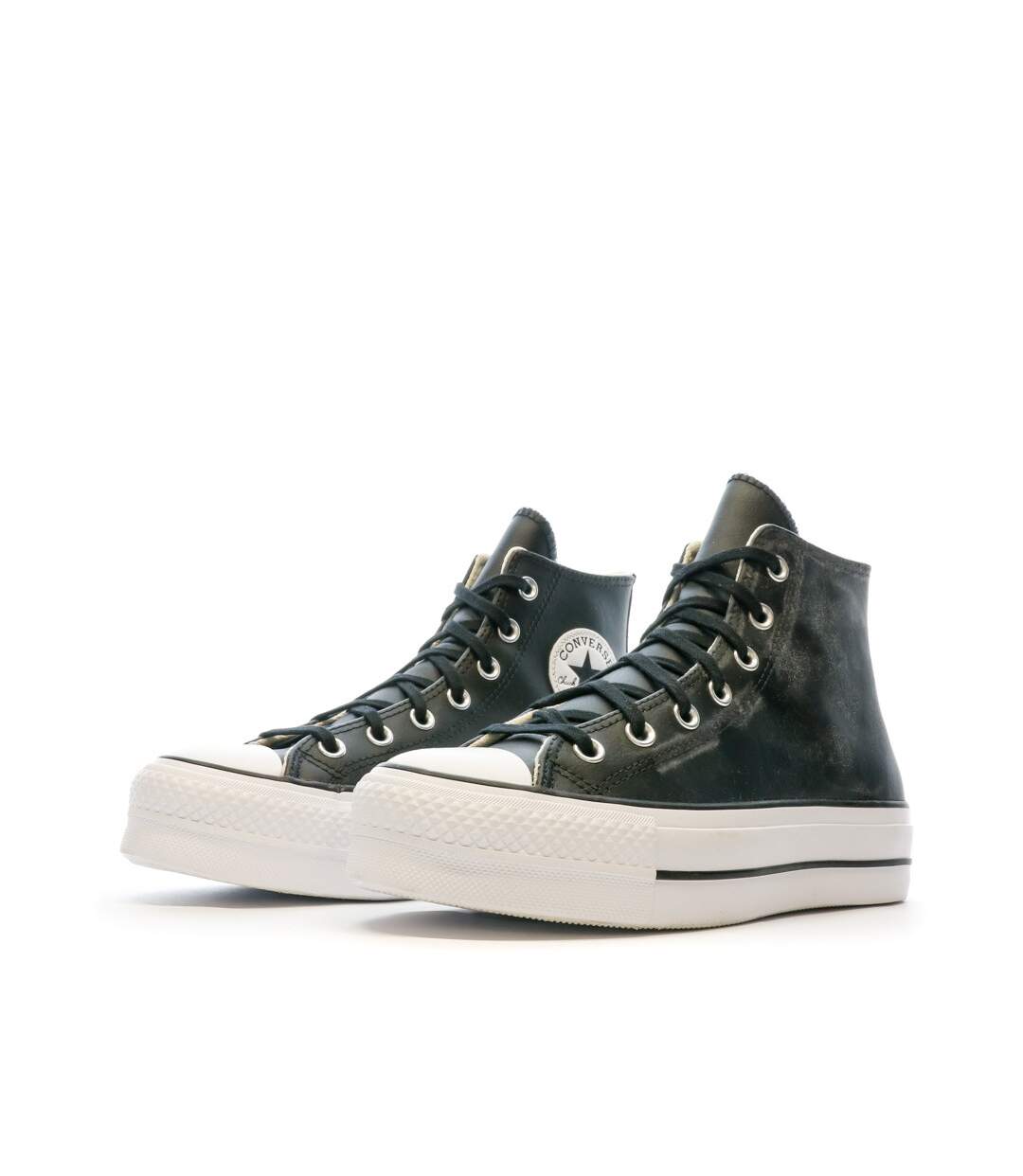 Baskets Noir Femme Converse All Star Platform Leather-5