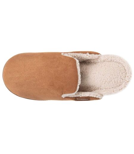 Isotoner Chaussons Mules homme ultra confortables, en suédine, semelle crantée