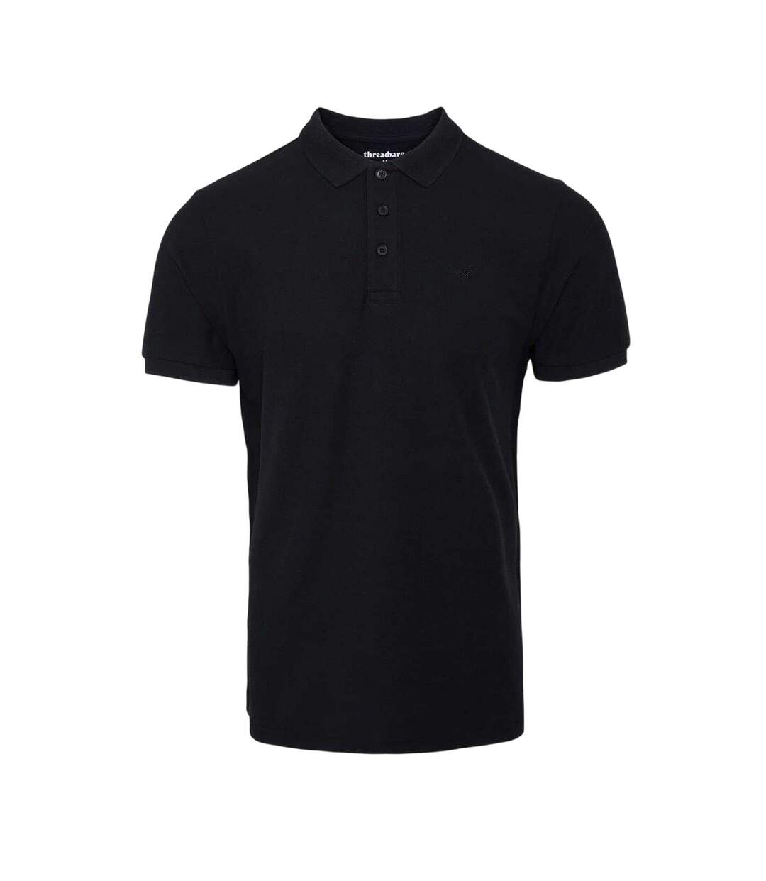 Pack Of 3  Mens Regular Short-sleeved Polo Shirt  Multicoloured Threadbare-2