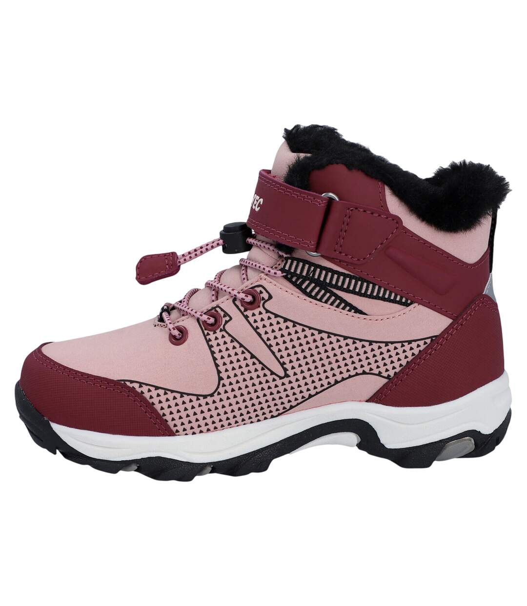 Chaussures Montantes De Marche Jackdaw Enfant Rose Violet Violet Clair Noir Hi-Tec-3