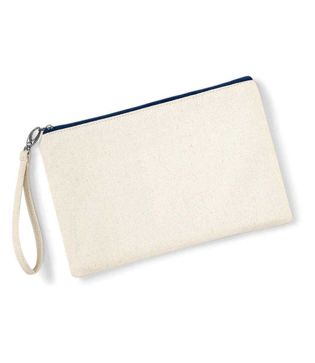 Pochette poignet femme 26 x 17cm beige pâle / bleu marine Westford Mill