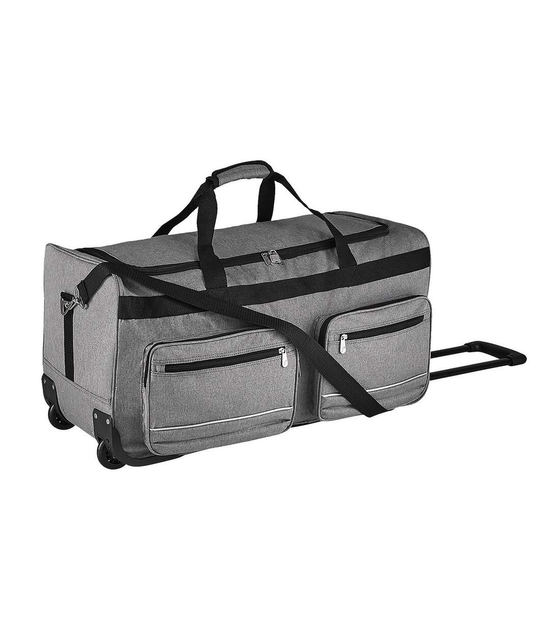 Sac de voyage luxe - trolley - 75L - 71000 - gris chiné-1