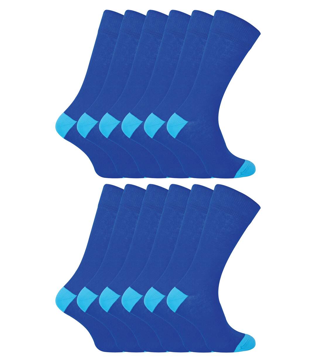 Sock Snob - 12 Pairs Mens Breathable Cotton Socks-1