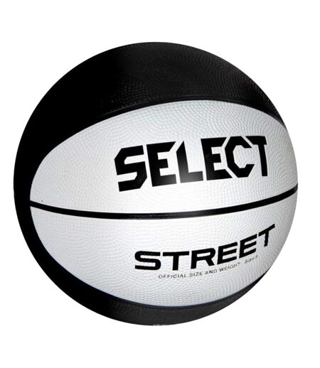 Ballon De Basket Street Taille 6 Blanc Noir Select