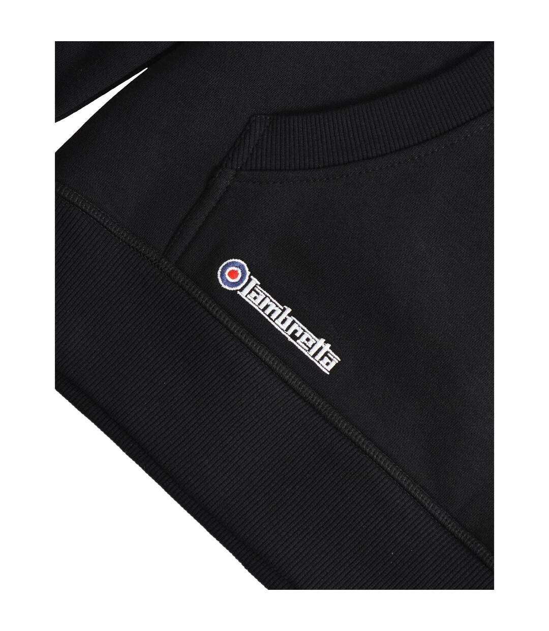 Sweat À Capuche Motif/style Cible Adulte Noir Lambretta-4