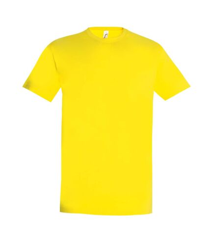SOLS Mens Imperial Heavyweight Short Sleeve T-Shirt (Lemon)