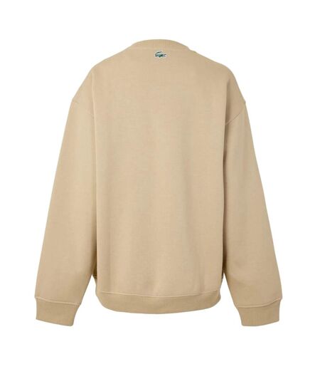 Sweat Manches Longues Femme Beige Lacoste