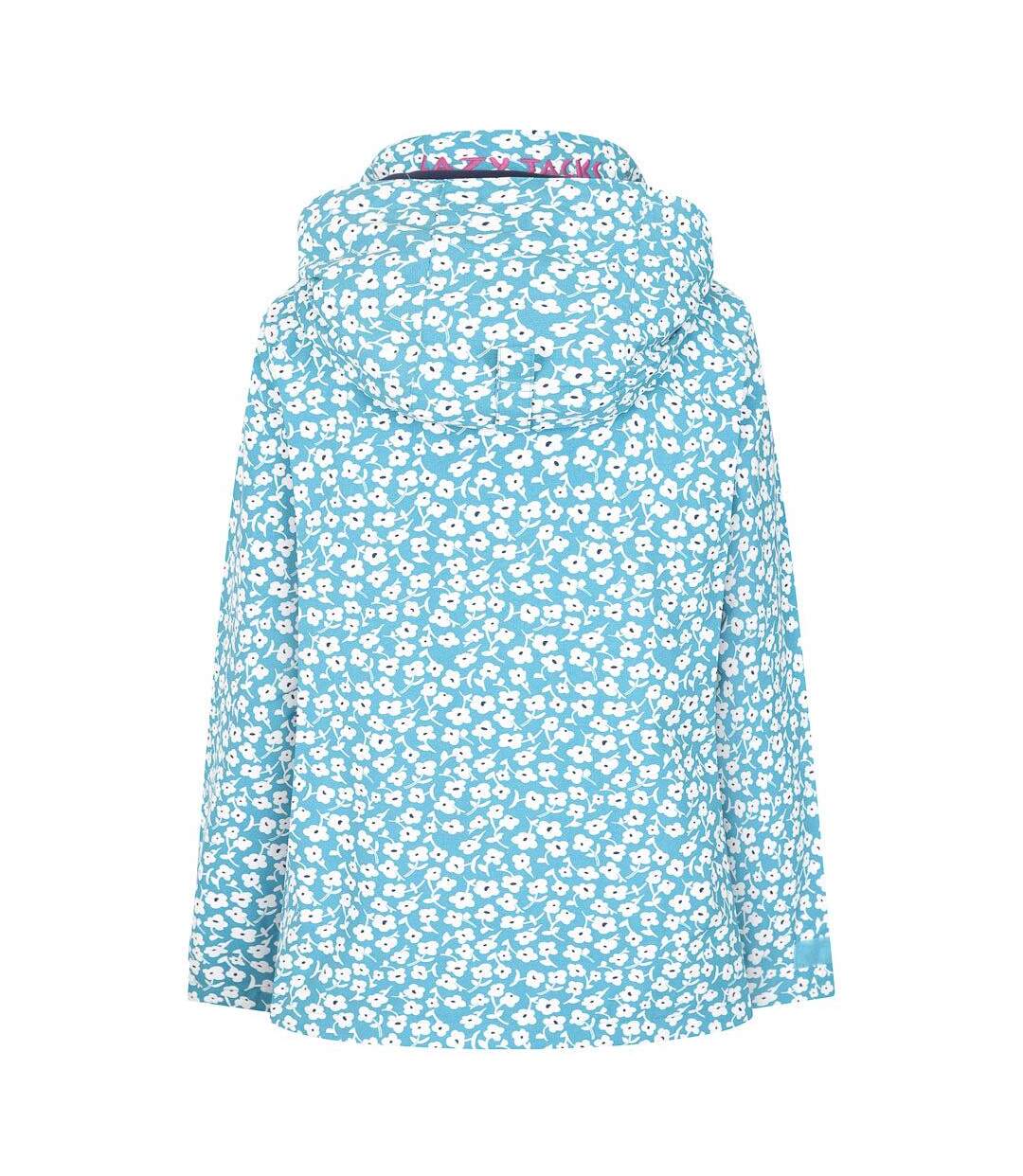 Womens/ladies Buttercups Waterproof Jacket Sky Blue Lazy Jacks-3