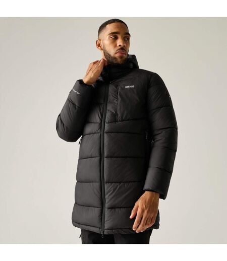 Doudoune Matelassée Et Unie À Capuche Ajustable Browen Homme Noir Regatta