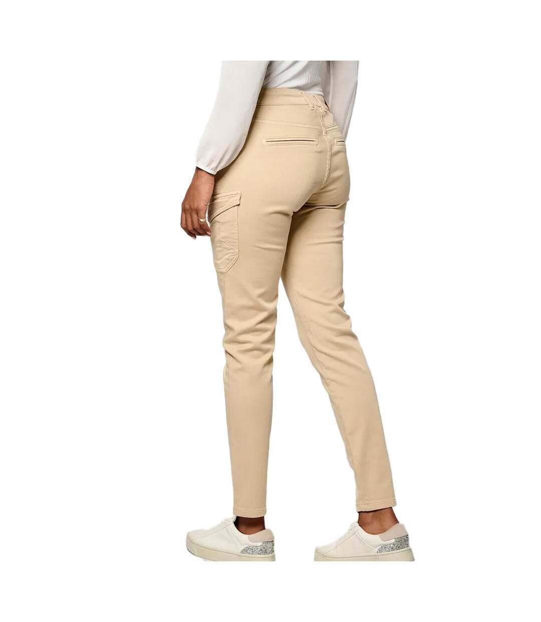 Pantalon cargo beige femme kaporal kp dera-2