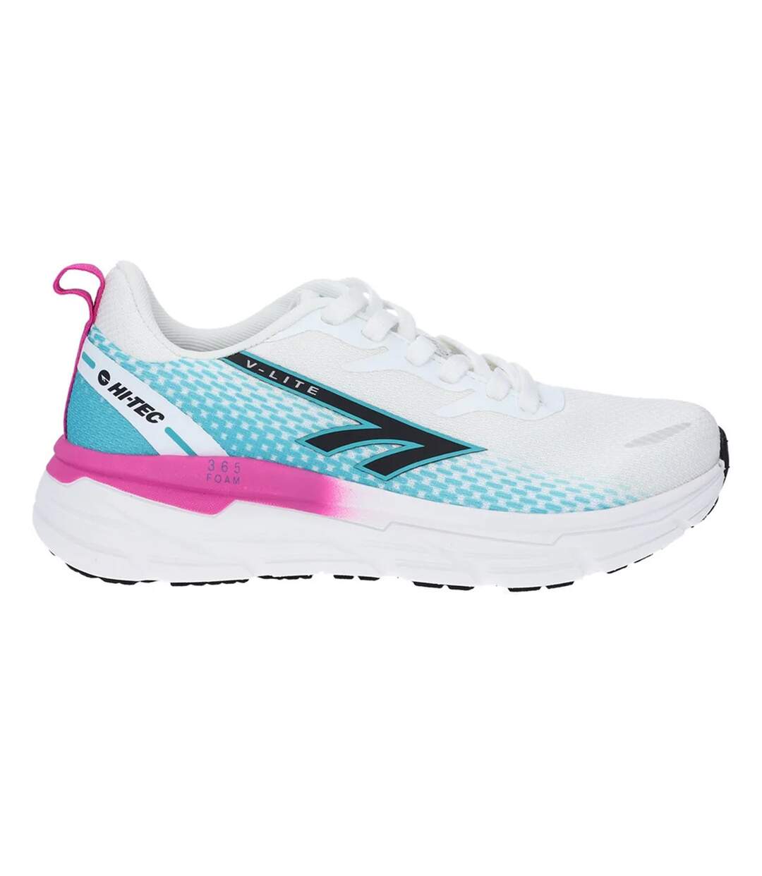 Baskets Promenade Femme Blanc Vif Noir Hi-Tec-4