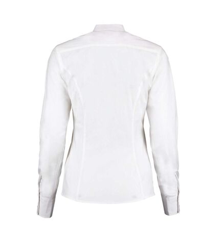 Kustom Kit Womens/Ladies City Business Tailored Long-Sleeved Shirt (White) - UTRW9738