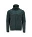 Mens Customised Striped Fleece Jacket Forest Green Mascot-1