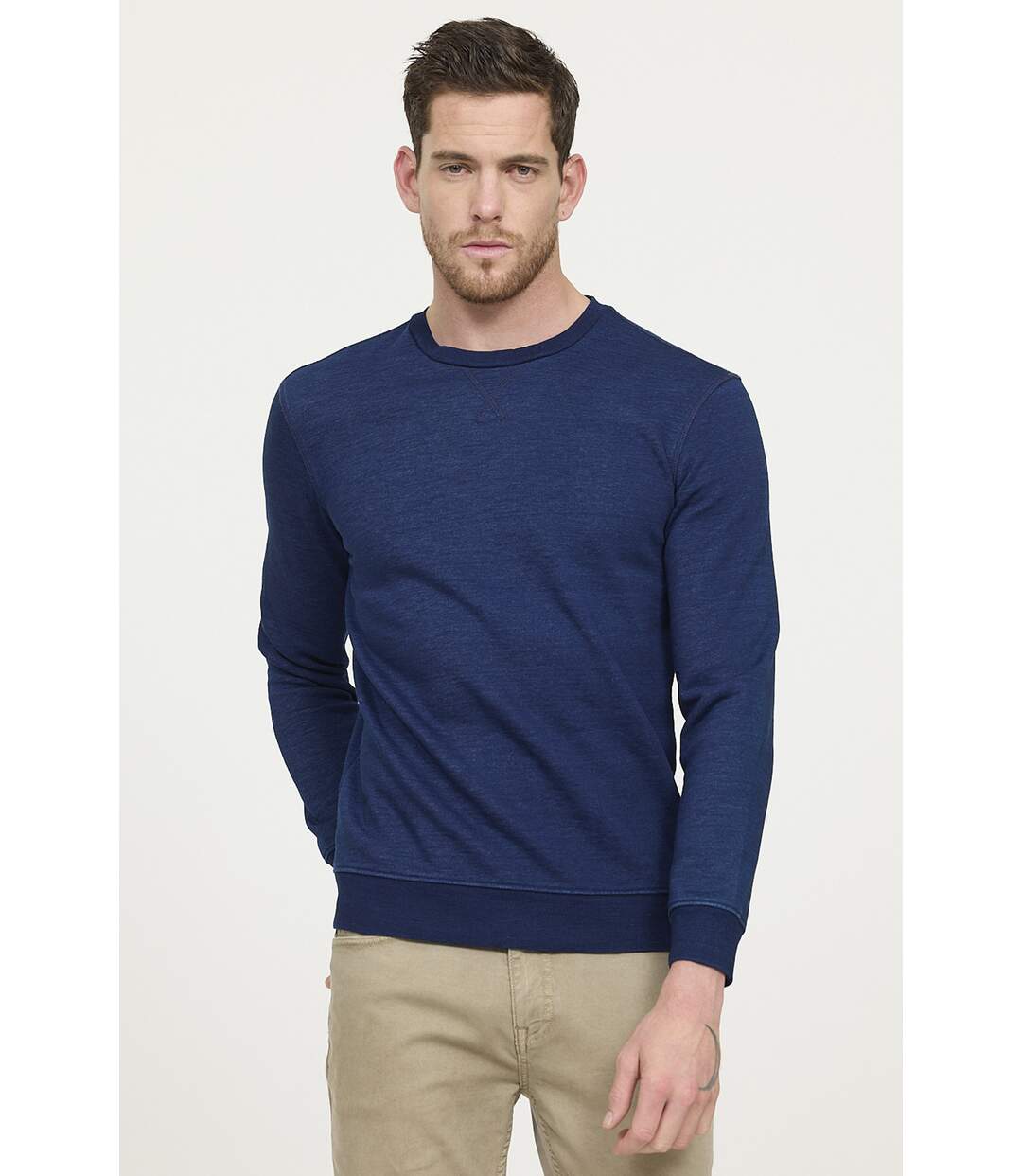 Sweatshirt manches longues coton regular ENRICO-1