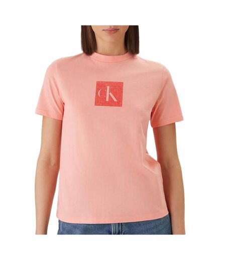 T-Shirt rose femme calvin klein jeans monog
