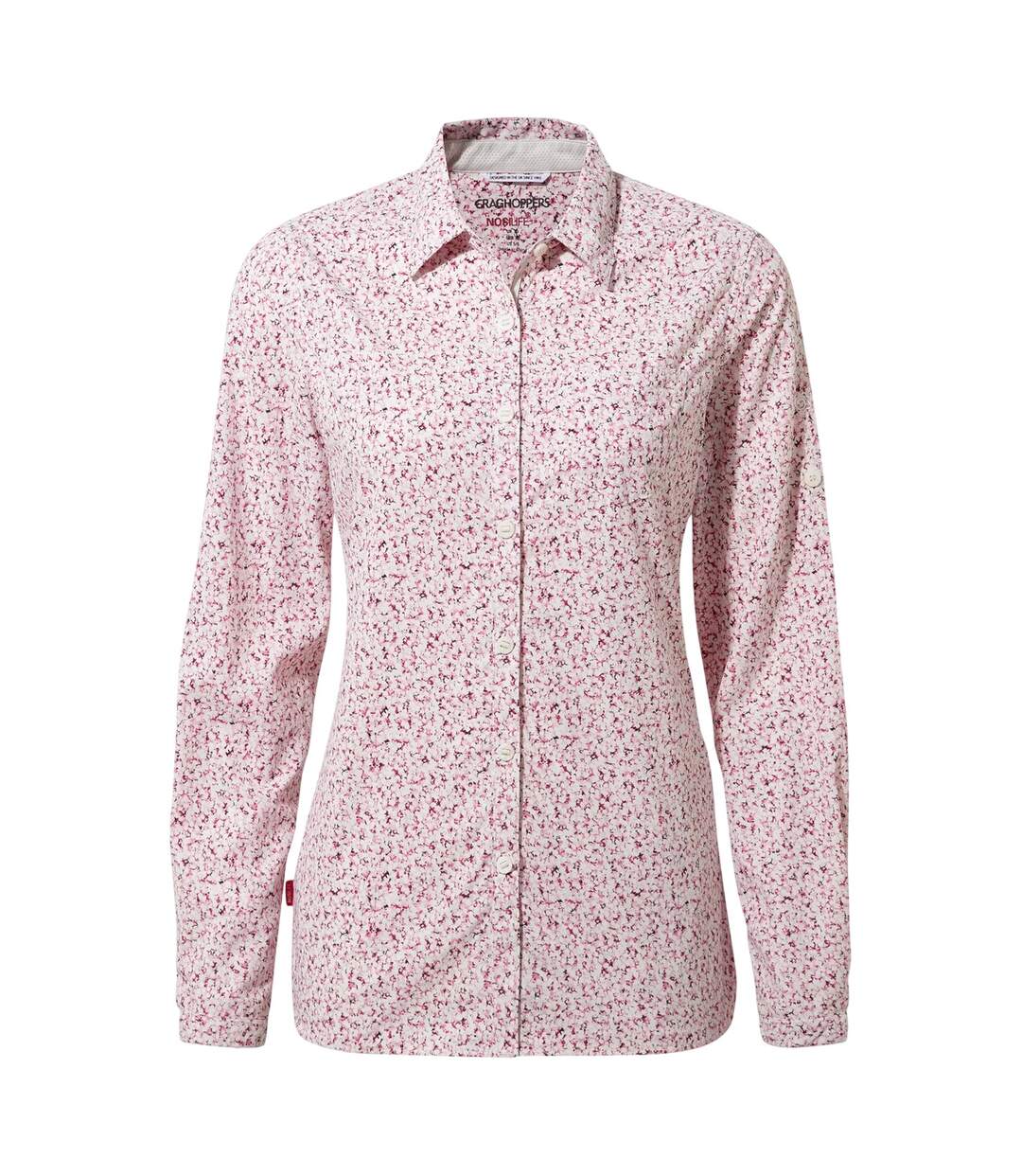 Womens/ladies Regular Long-sleeved Shirt Raspberry Craghoppers-2