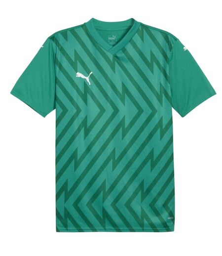 Mens Teamglory Jersey T-shirt Sport Green White Puma