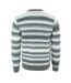 Mens Acrylic Jumper Grey White SoulCal-2