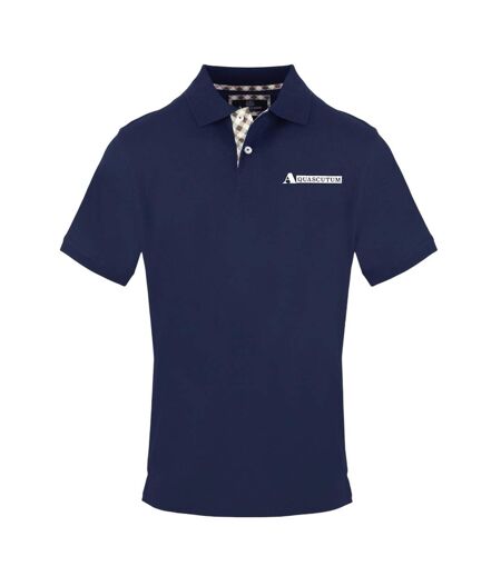 Polo Motif/style Logo Homme Bleu Marine Aquascutum