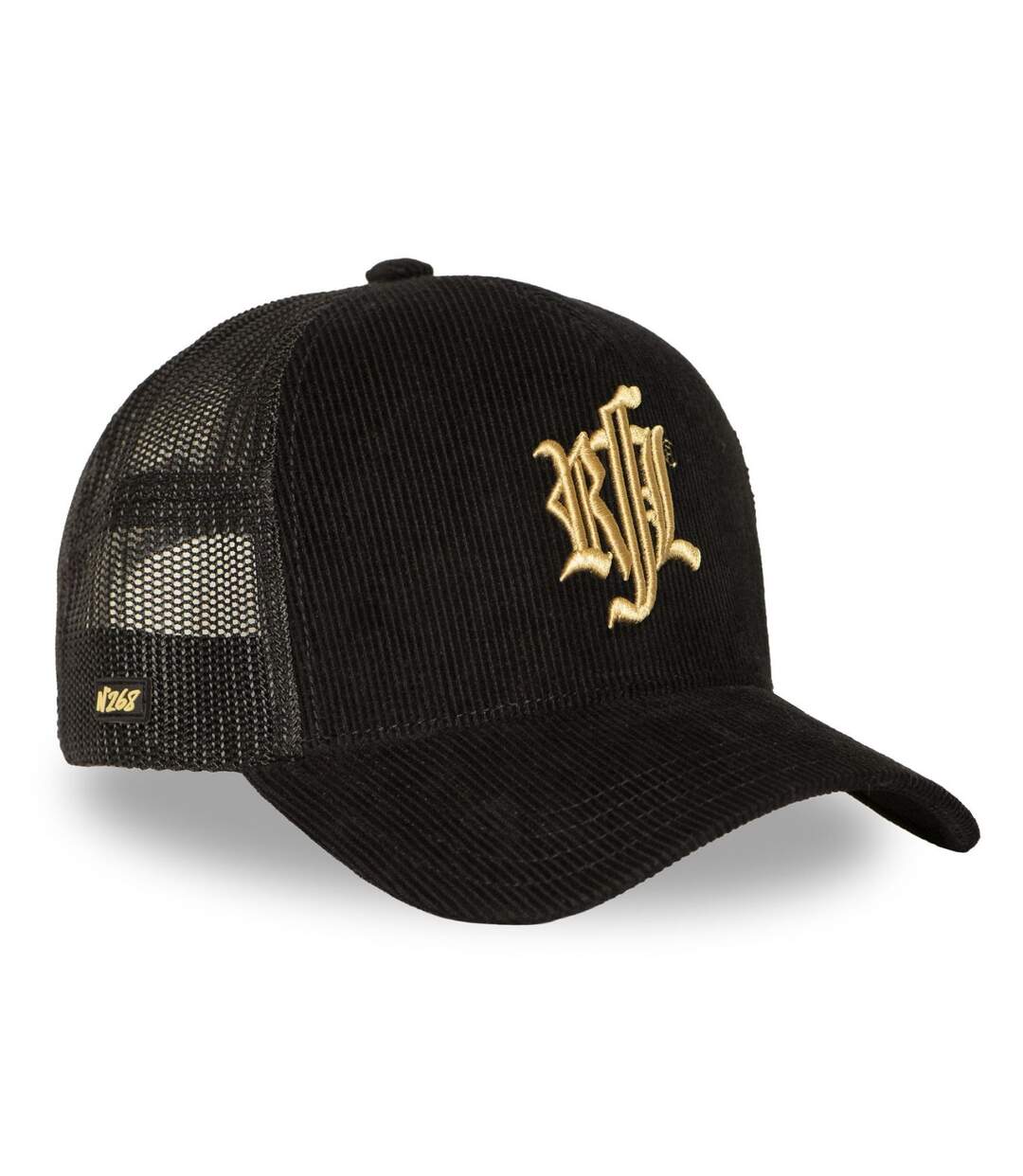 Casquette trucker en velours avec filet logo brodé Black Hole Sun Rock'n Free Life-4