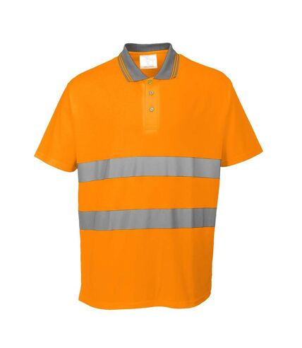 Portwest Mens Hi-Vis Comfort Safety Polo Shirt (Orange) - UTPW823