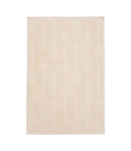 Lot de 2 Torchons de Cuisine Terry 45x70cm Beige