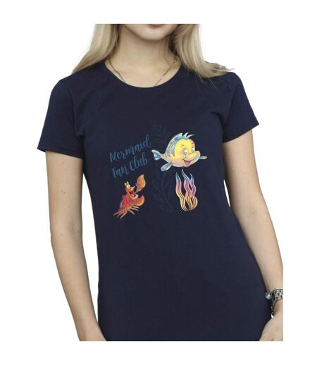 Disney T-shirt coton The Little Mermaid Club Femme/Ladies (Bleu marine) - UTBI26354