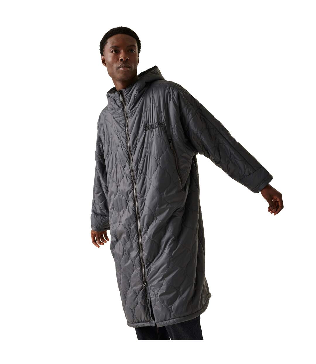 Peignoir à langer imperméable adulte gris foncé Regatta Regatta