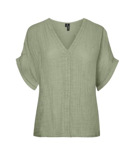 T-Shirt vert femme vero moda mathilda