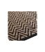 Tapis Déco en Jute Zigzag 120x170cm Noir & Beige