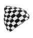 Bonnet Motif/style Damier Adulte Noir Blanc Doux Beechfield-1