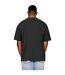 Casual Classics Mens Ringspun Cotton Extended Neckline Oversized T-Shirt (Black) - UTAB600