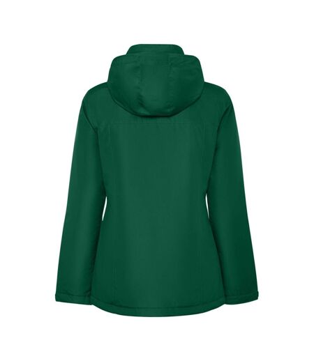 Womens/ladies america padded parka bottle green Roly
