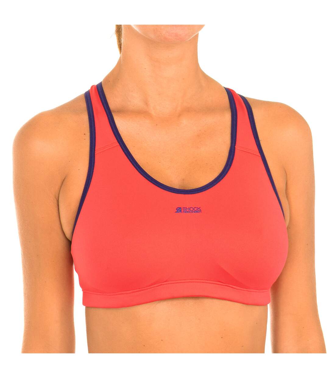 Women's sports bra with elastic band under bust S04N0-1