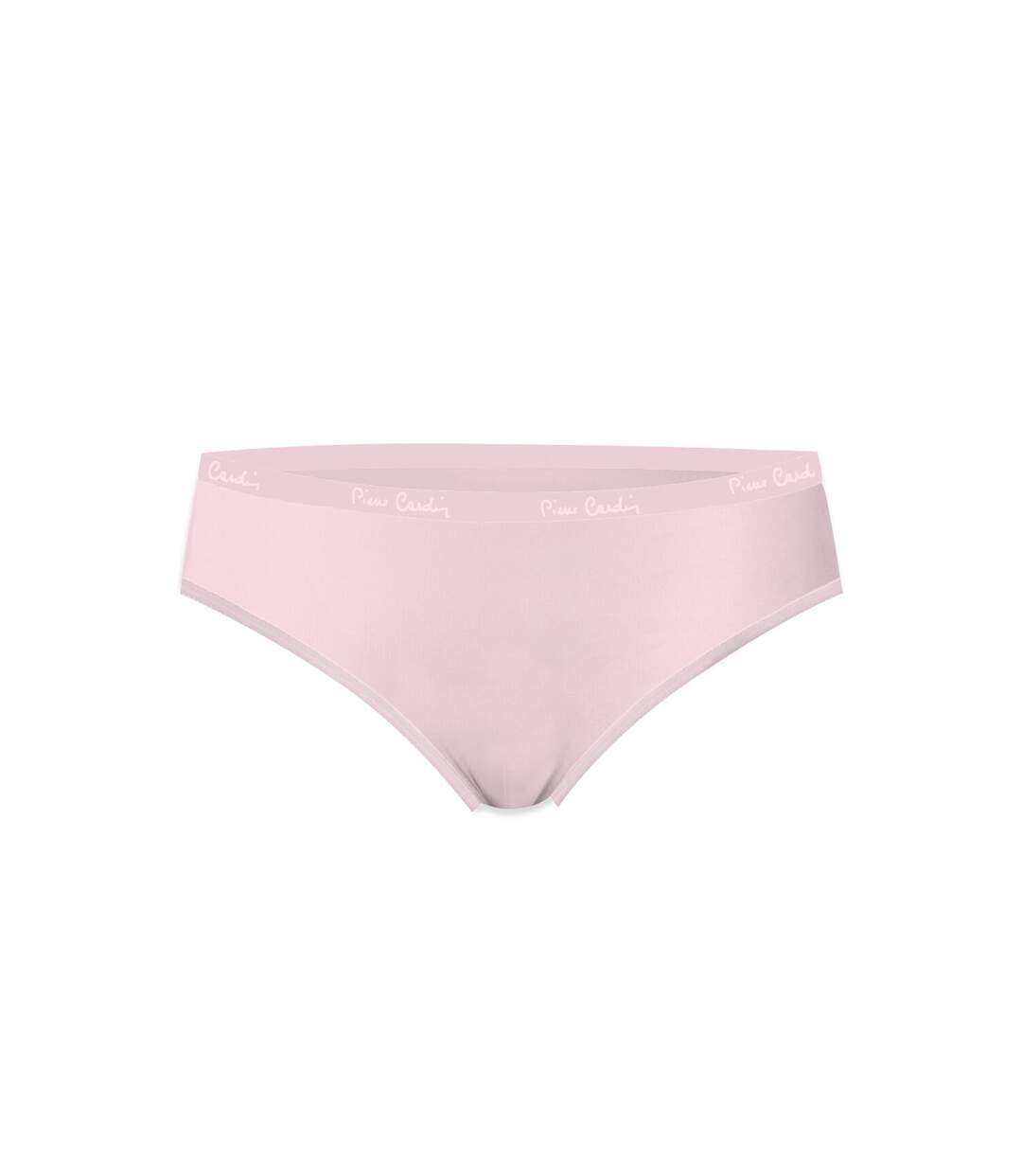 Lot de 3 slips femme  en coton uni et imprimé ceinture fine 2cm BGP Pierre Cardin-5