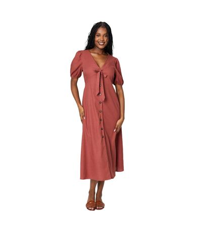 Robe mi-longue femme rouille Dorothy Perkins