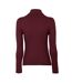 Womens/ladies Half Zip Fleece Top Aubergine Puma-2